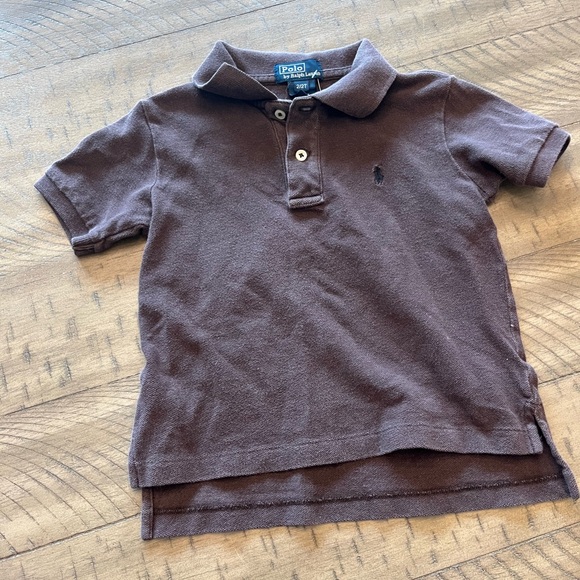 Ralph Lauren Kids Chocolate Polo Shirt - Picture 1 of 3